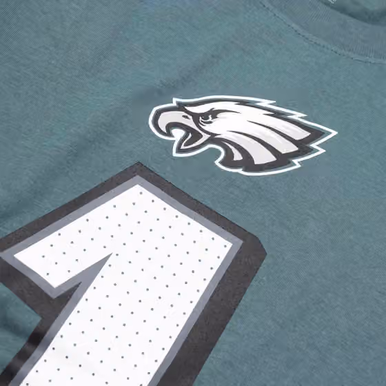 Jalen Hurts #1 Philadelphia Eagles Nike Player NFL T-Shirt Green view 5