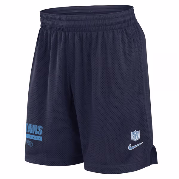 Tennessee Titans 2024 NFL Sideline Mesh Nike Dri-FIT Shorts Navy view 1