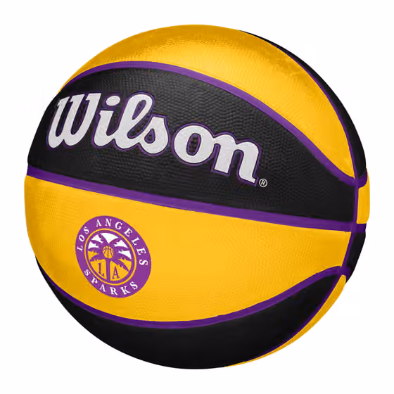 Los Angeles Sparks Wilson Team Tribute WNBA Basketball (Size 6) view 6