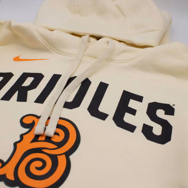 Baltimore Orioles City Connect Club MLB Hoodie Natural view 3