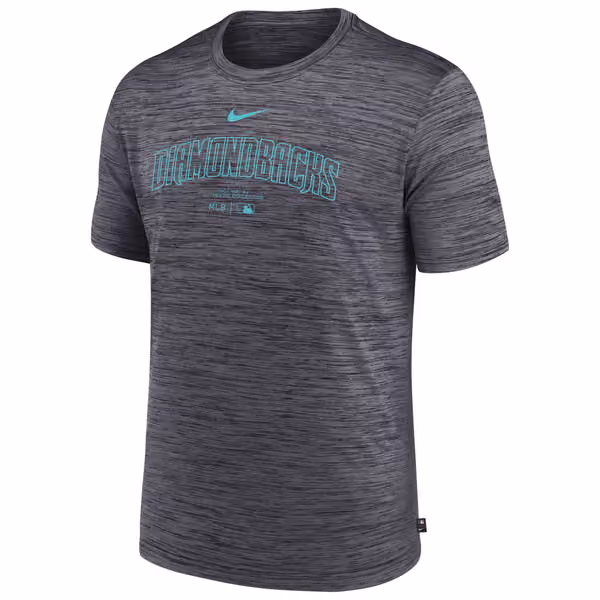 Arizona Diamondbacks 2024 MLB Authentic Practice Nike Velocity T-Shirt Gray view 1