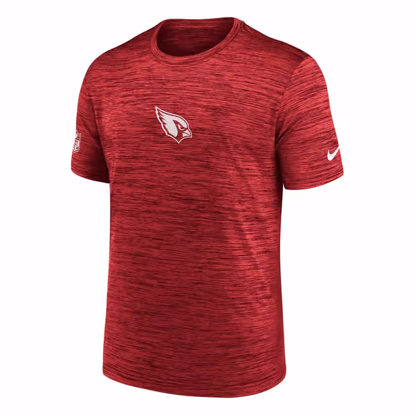 Arizona Cardinals 2025 NFL Sideline Nike Velocity Performance T-Shirt Red view 2