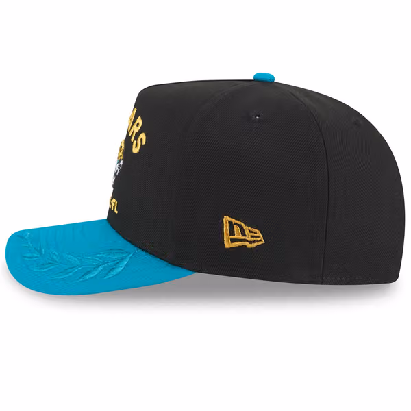 Jacksonville Jaguars 2025 NFL Draft New Era 9FIFTY A-Frame Snapback Cap Black view 5