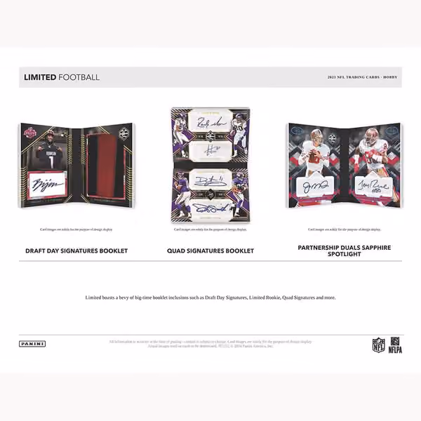 2023 Panini Limited Football NFL Hobby Box view 3