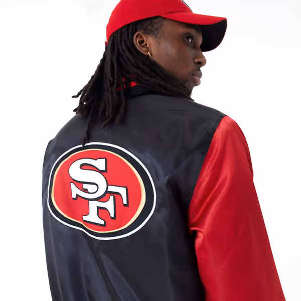San Francisco 49ers Satin New Era NFL Bomber Jacket view 6
