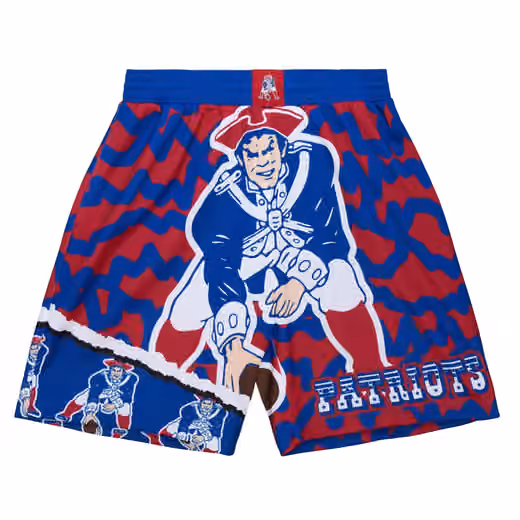 New England Patriots Mitchell & Ness Jumbotron 2.0 NFL Shorts view 1