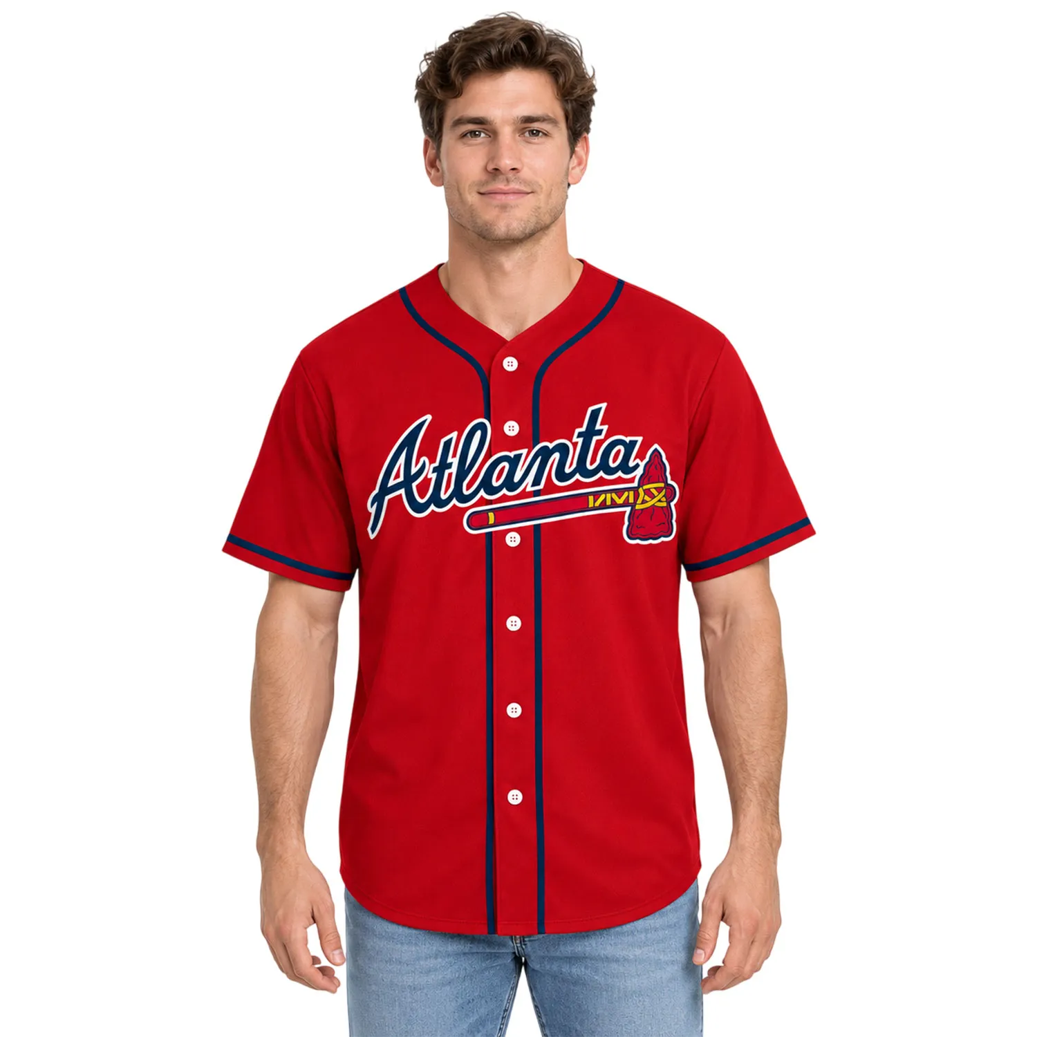 Atlanta Red Jersey Custom Memorable Fan Apparel