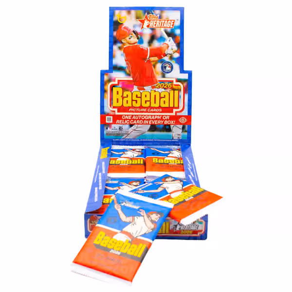 2026 Topps Heritage Baseball MLB Hobby Box view 2