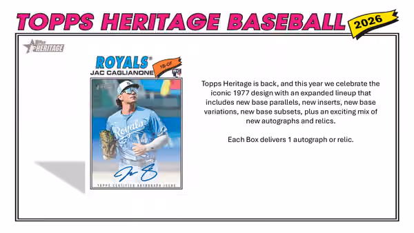 2026 Topps Heritage Baseball MLB Hobby Box view 3