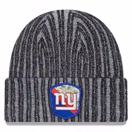 New York Giants 2023 NFL Salute to Service New Era Knit Hat product photo