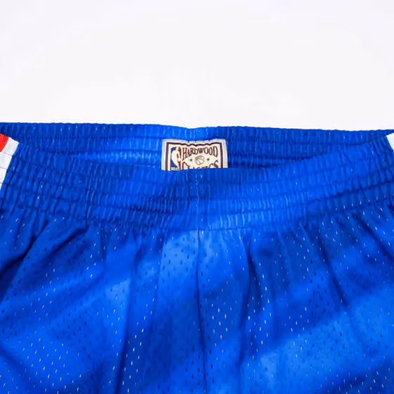 New Jersey Nets 1990-91 Mitchell & Ness Swingman NBA Shorts Blue view 5