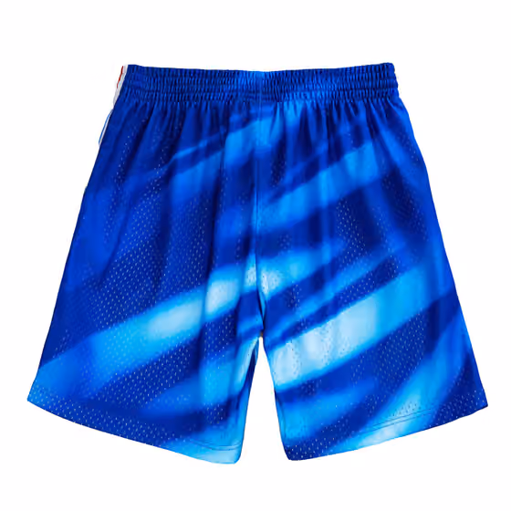 New Jersey Nets 1990-91 Mitchell & Ness Swingman NBA Shorts Blue view 2