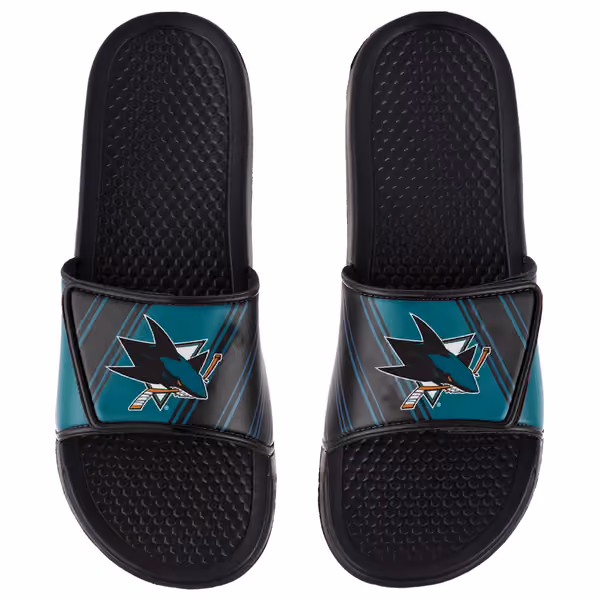 San Jose Sharks Legacy Velcro NHL Sport Slides view 1