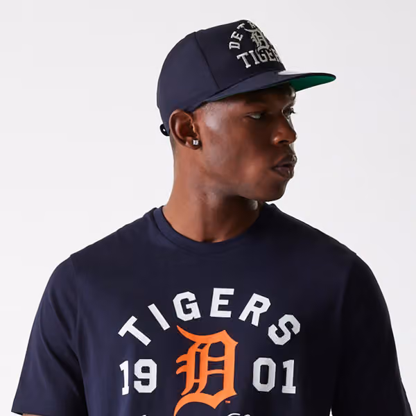 Detroit Tigers Wordmark New Era MLB T-Shirt Navy view 5