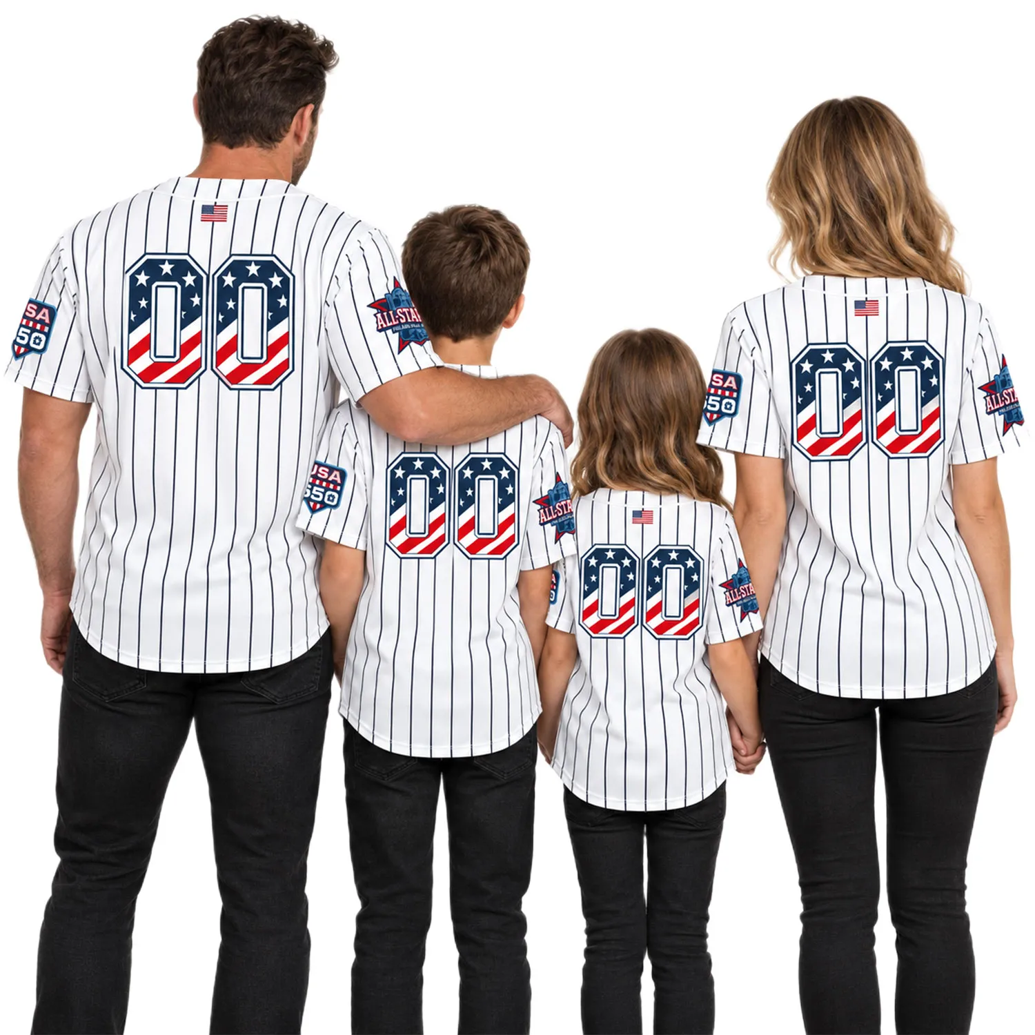 Youth New York Yankees Jersey Custom Number Elite 250 USA Style