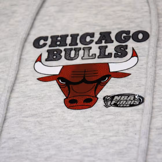 Chicago Bulls 6 Time Champs NBA Hoodie Silver Marle view 3