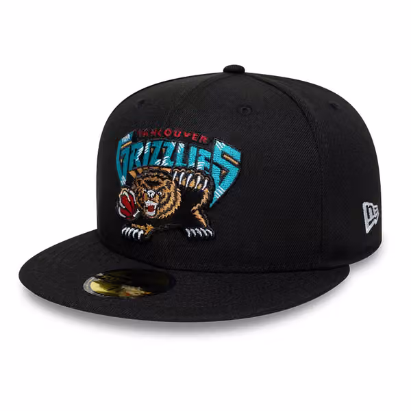 Vancouver Grizzlies NBA Hardwood Classics 59FIFTY Fitted Cap Black product photo