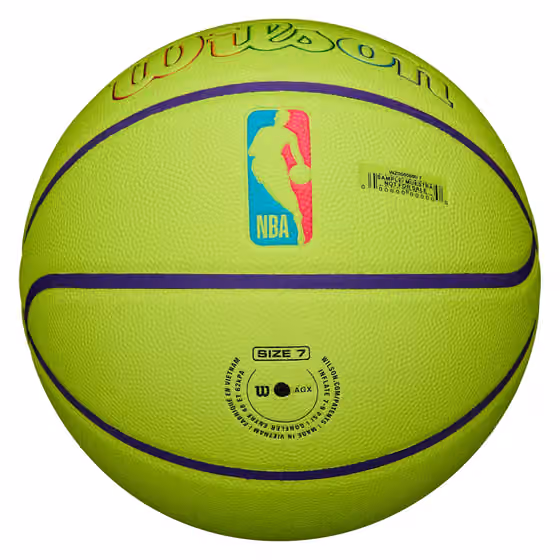 Los Angeles Lakers Neon Pop NBA Basketball (Size 7) view 6