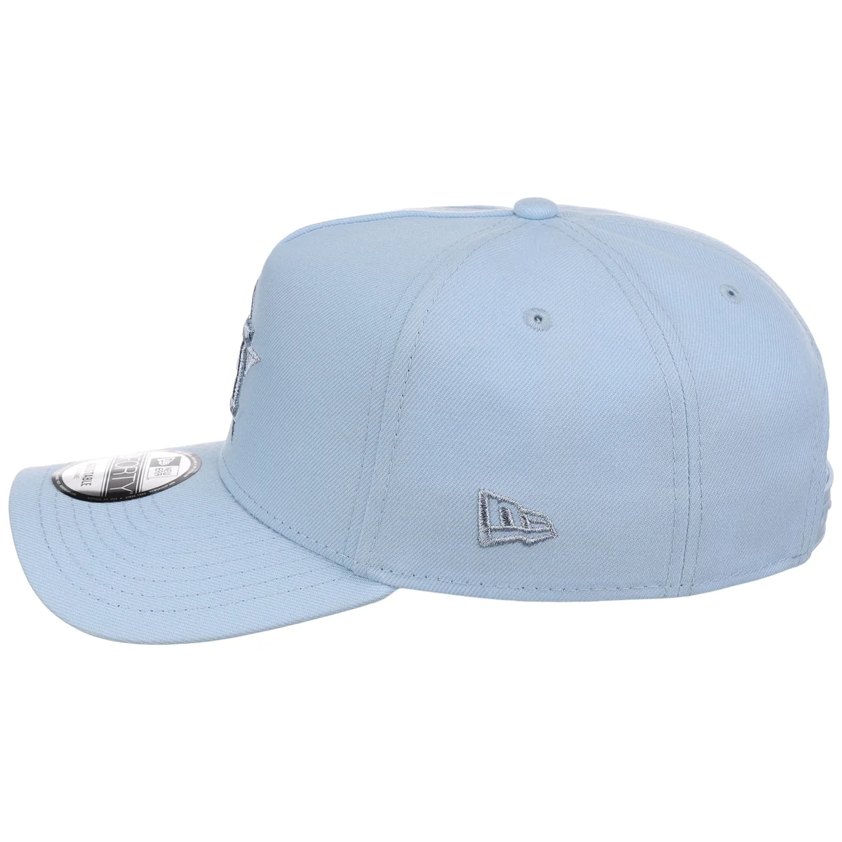 Houston Astros MLB Glacial Blue New Era 9FORTY A-Frame detail view