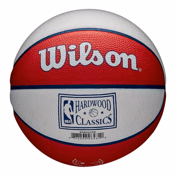 Philadelphia 76ers NBA Retro Wilson Mini Basketball (Size 3) view 2