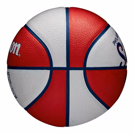 Philadelphia 76ers NBA Retro Wilson Mini Basketball (Size 3) view 5
