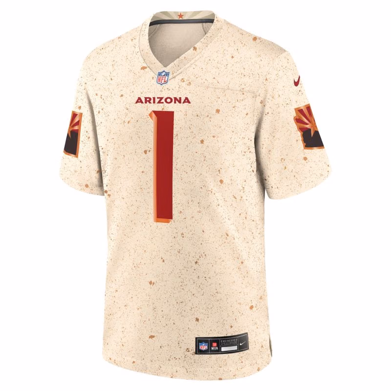 Kyler Murray #1 Arizona Cardinals 2025 Rivalries Game NFL Jersey Natural view 2