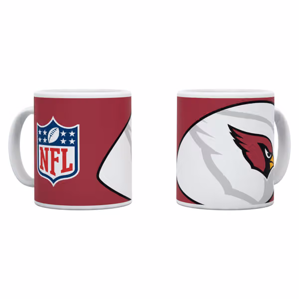 Arizona Cardinals Shadow Logo & Shield NFL Mug (330 ml) view 1