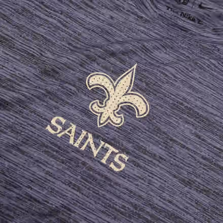 New Orleans Saints 2025 NFL Sideline Nike Velocity Performance T-Shirt Gray view 4