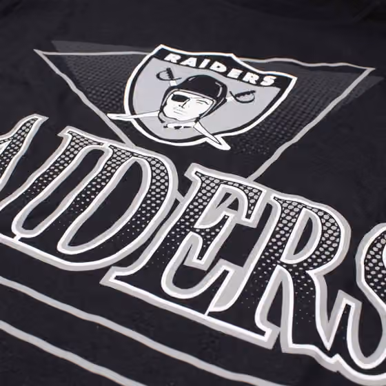 Las Vegas Raiders Full Blitz Rewind NFL Long Sleeve T-Shirt Black view 3
