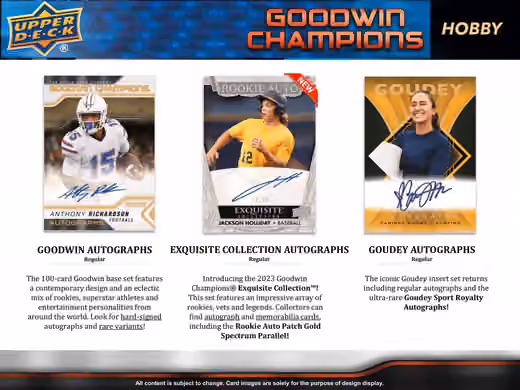 2023 Upper Deck Goodwin Champions Hobby Box view 2