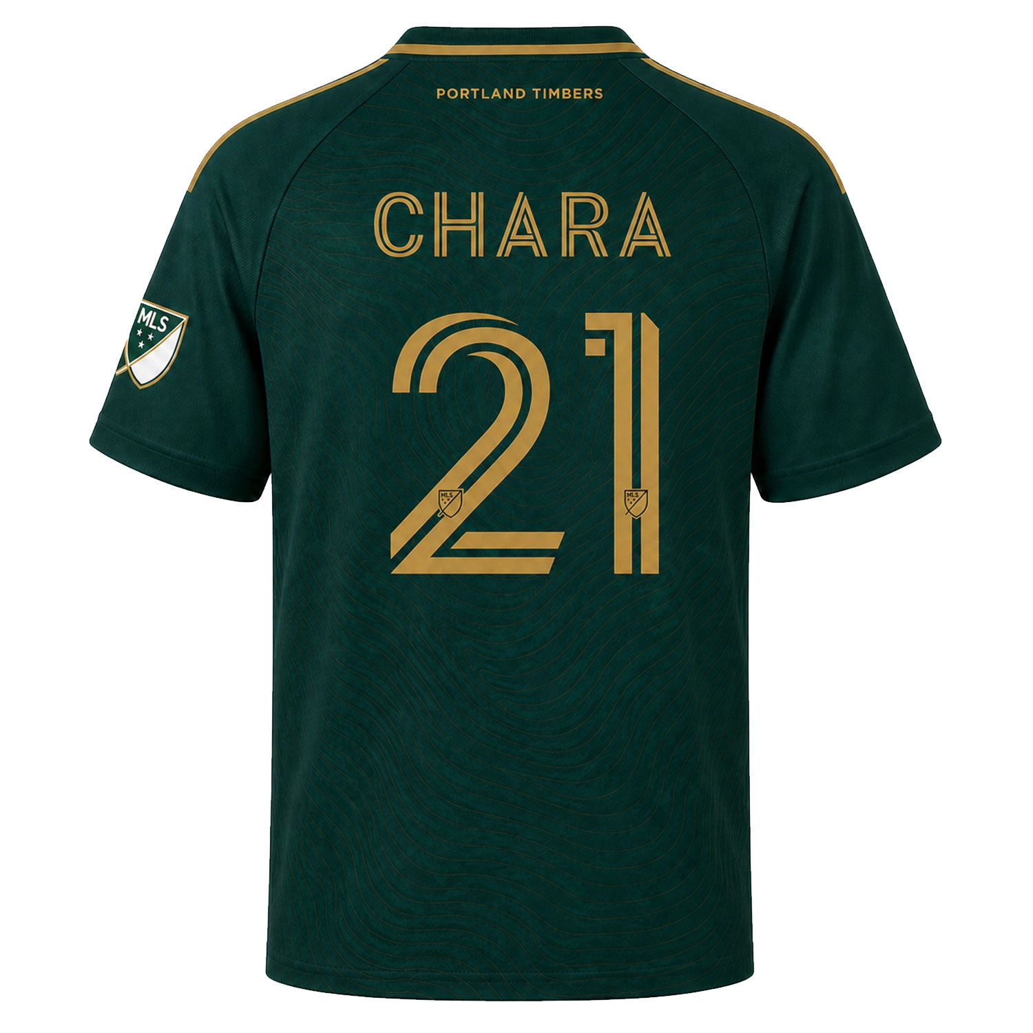 Portland Timbers Chara Jersey – Elite Green Gold Style