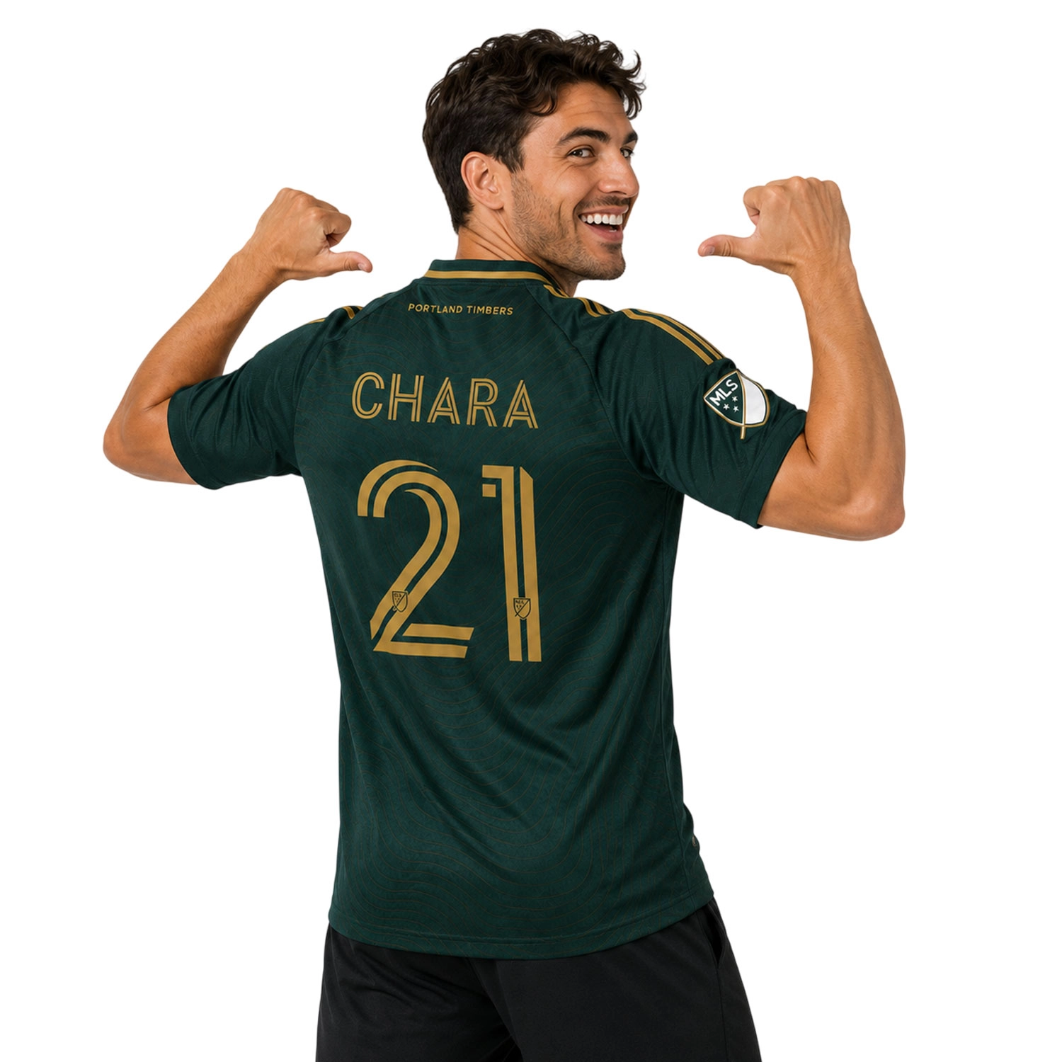 Portland Timbers Chara Jersey – Elite Green Gold Style