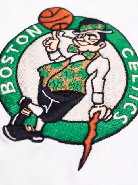 Boston Celtics Ballpark Hot Dog Oversized NBA T-Shirt Cream view 5