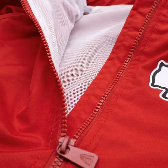 Kansas City Chiefs NFL Quarter Zip Windbreaker Jacket Red view 4