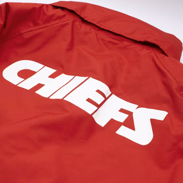 Kansas City Chiefs NFL Quarter Zip Windbreaker Jacket Red view 7