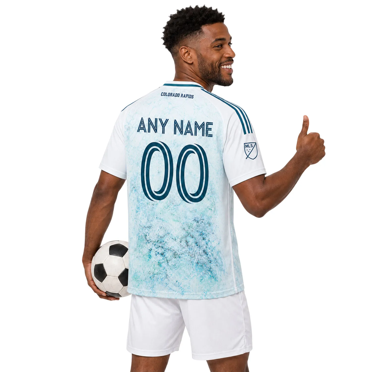 Colorado Rapids Soccer Jersey Custom – Elite Ice White