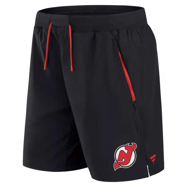 New Jersey Devils 2024/25 Authentic Pro Locker Room NHL Shorts Black view 2