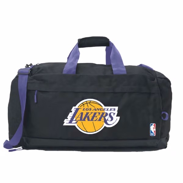 Los Angeles Lakers NBA Duffle Bag Black view 1