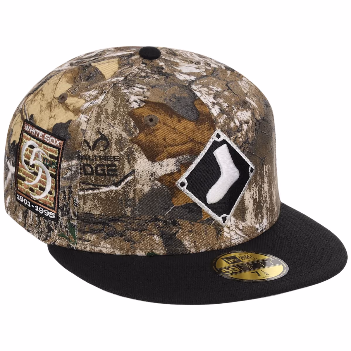 Chicago White Sox MLB Realtree OTC New Era 59FIFTY front view