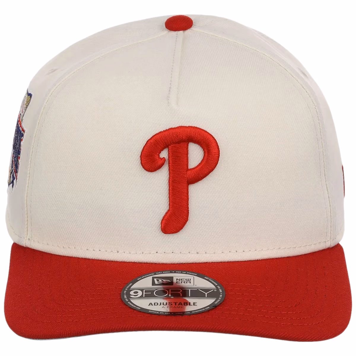 Philadelphia Phillies MLB Chrome OTC New Era 9FORTY A-Frame detail view