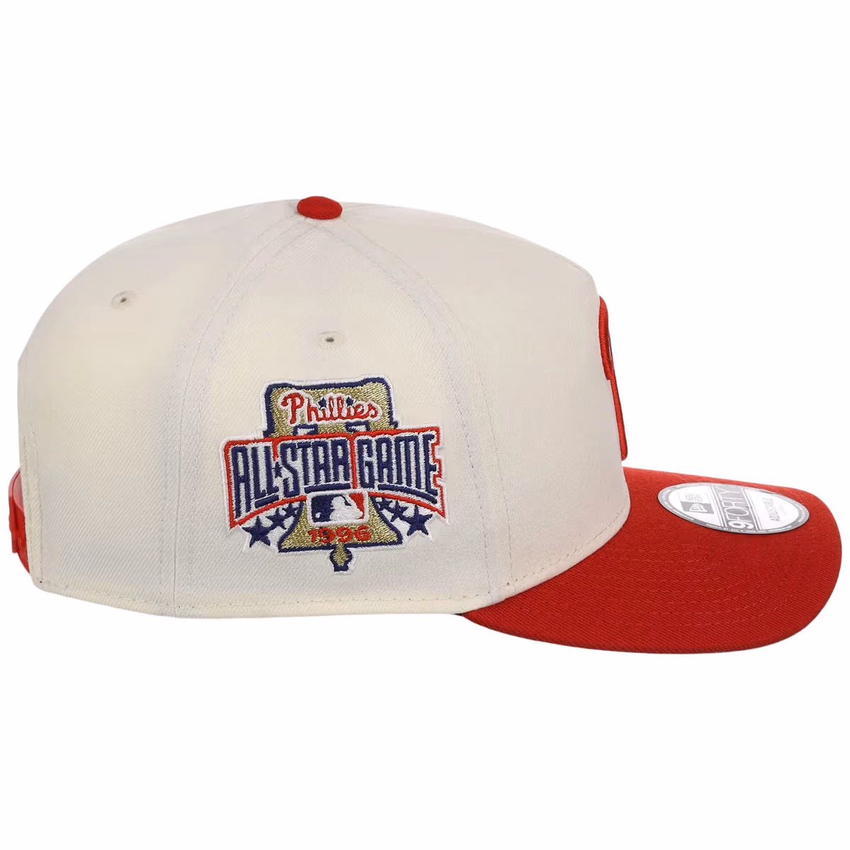 Philadelphia Phillies MLB Chrome OTC New Era 9FORTY A-Frame detail view