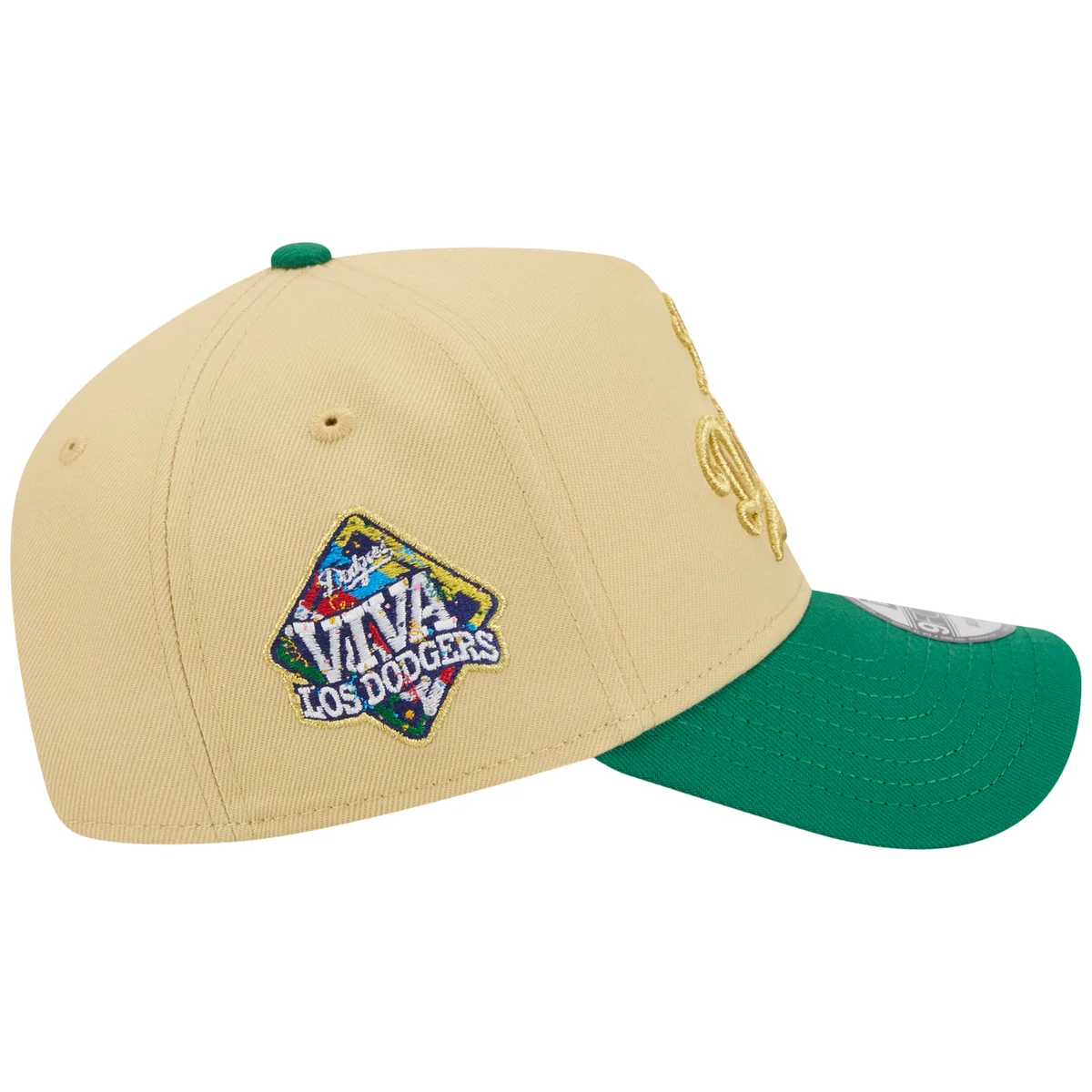 Los Angeles Dodgers Los Angeles Crown the City - Doyers - Gold/Green New Era 9FORTY detail view