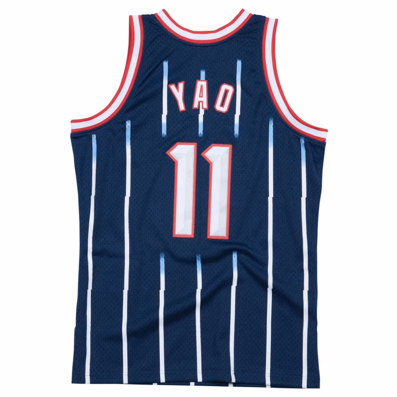 Yao Ming #11 Houston Rockets 2002-03 Mitchell & Ness Swingman NBA Trikot view 2