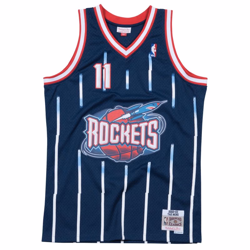 Yao Ming #11 Houston Rockets 2002-03 Mitchell & Ness Swingman NBA Trikot view 1