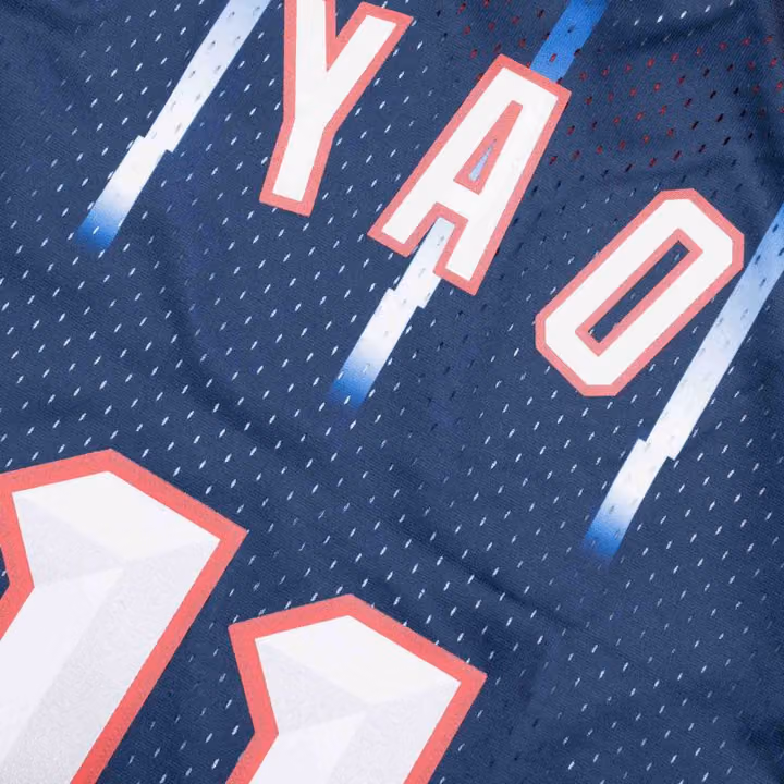 Yao Ming #11 Houston Rockets 2002-03 Mitchell & Ness Swingman NBA Trikot view 4