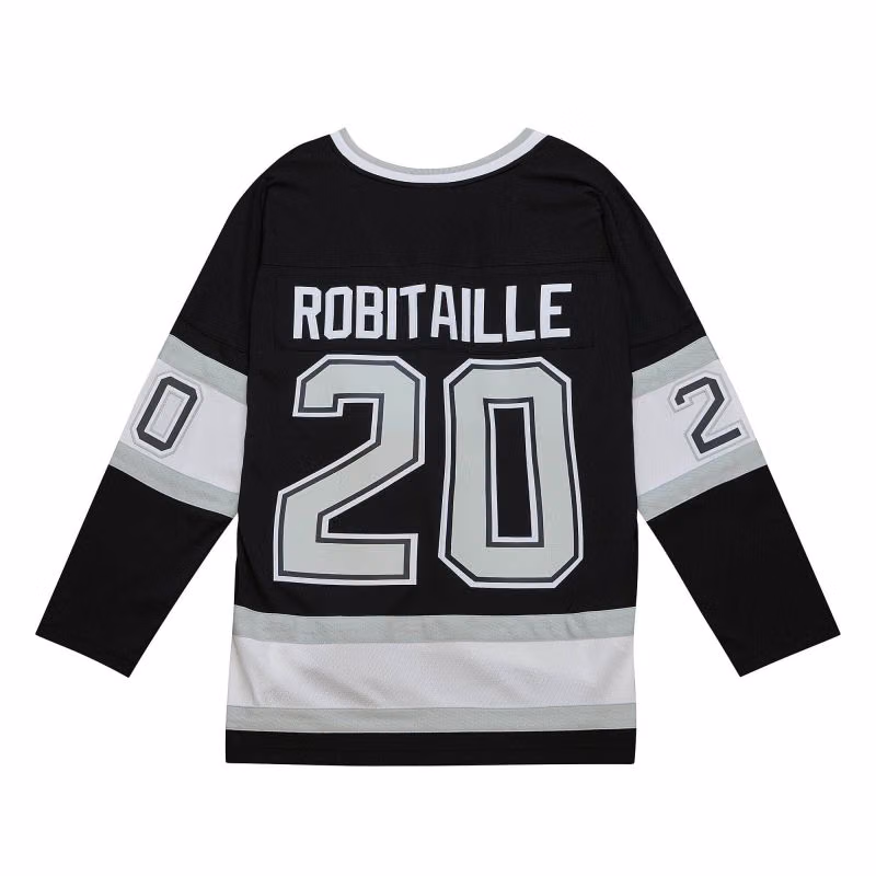Luc Robitaille #20 Los Angeles Kings 1992-93 Mitchell & Ness NHL Jersey view 1