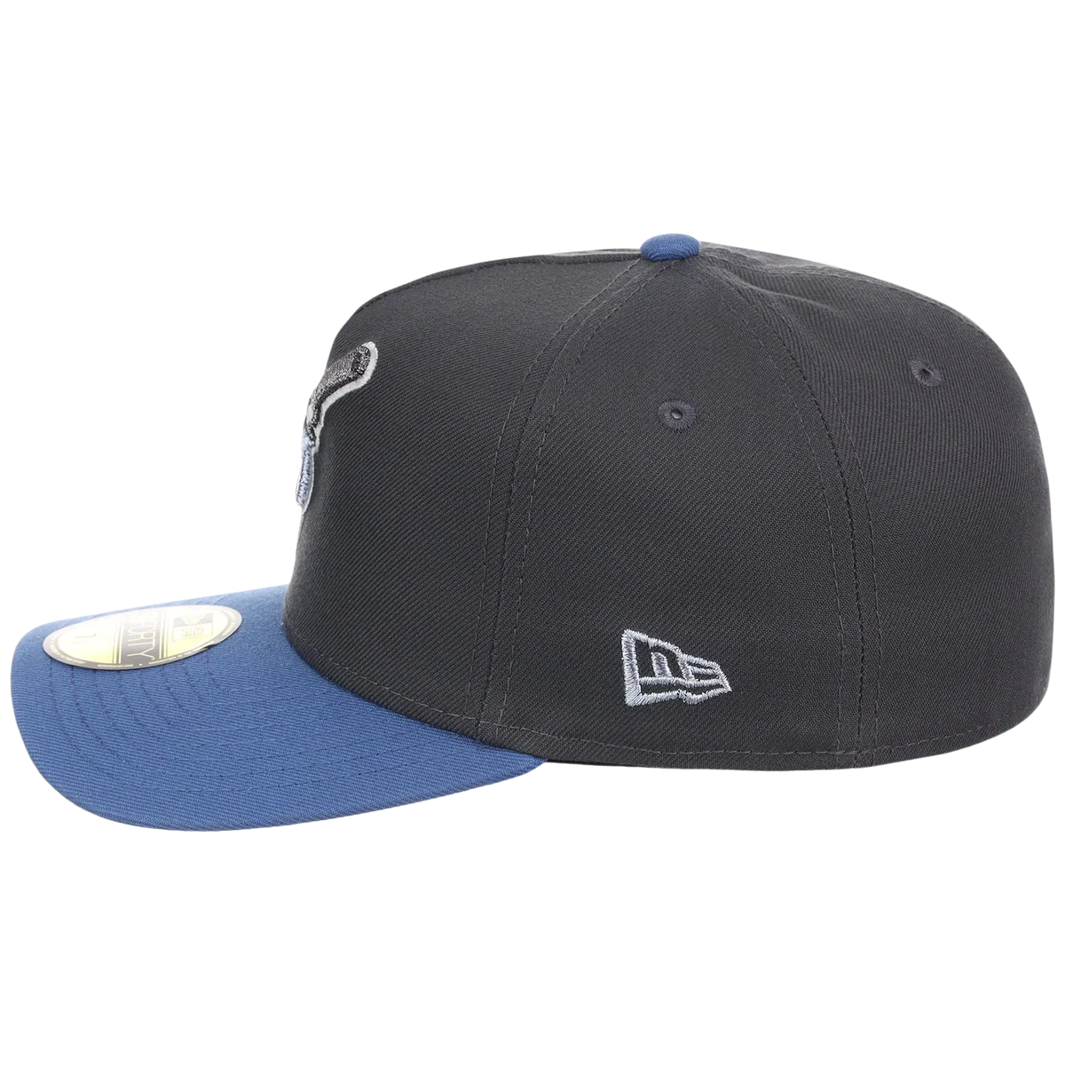 San Diego Padres MLB Indigo Steel New Era 59FORTY detail view