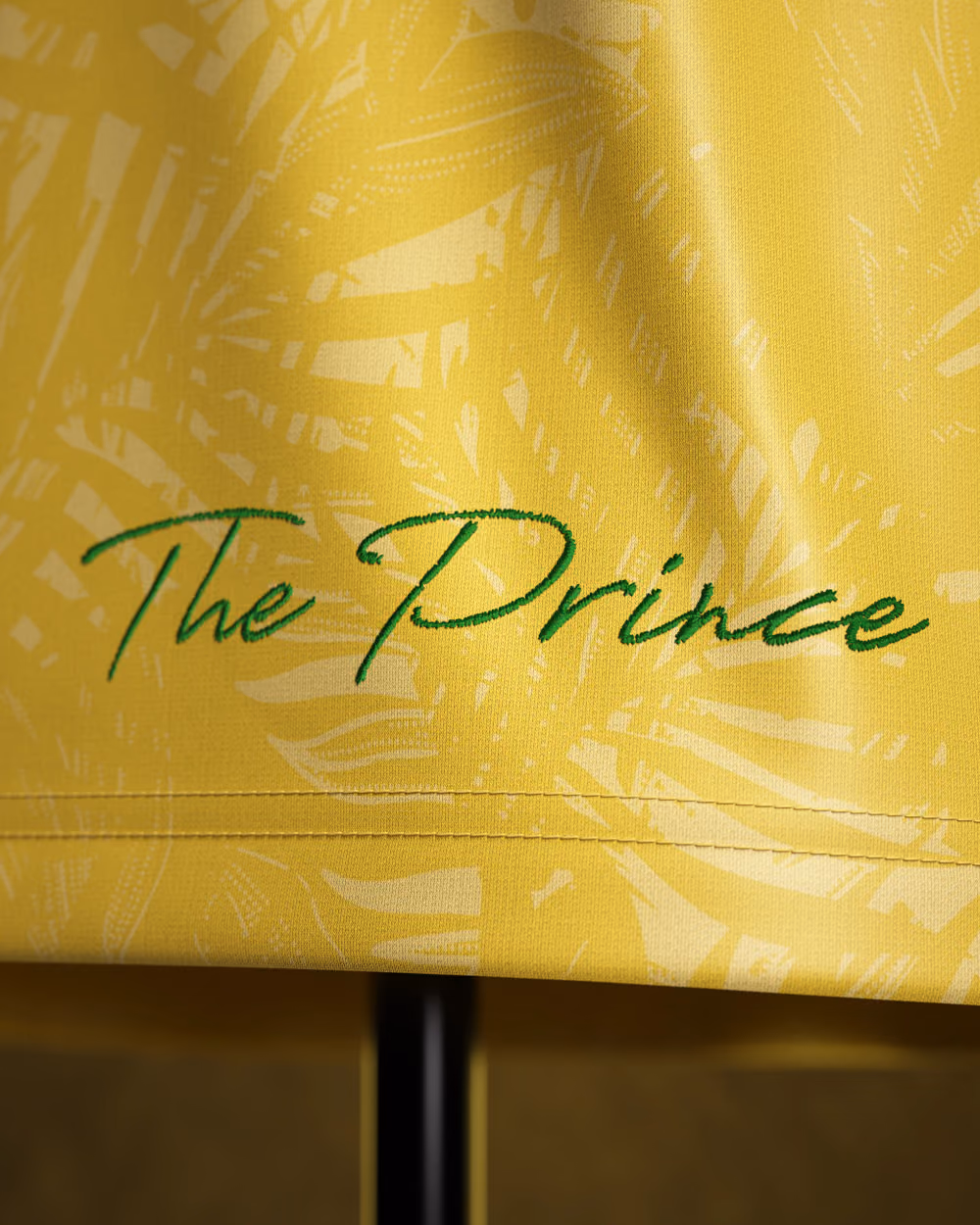 Jersevo Custom Personalized The Prince Jersey - Yellow detail view 5