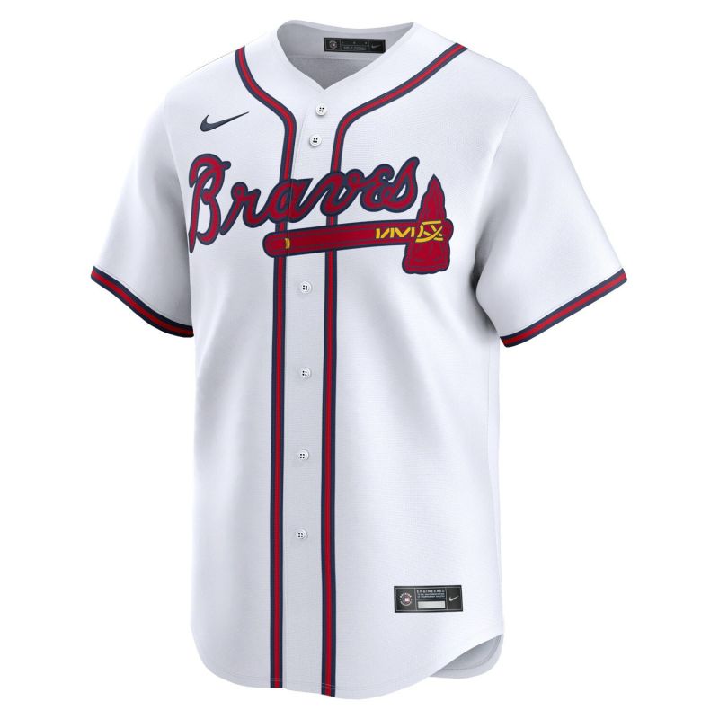 Ronald Acuña Jr. #13 Atlanta Braves Nike Limited MLB Jersey White view 2