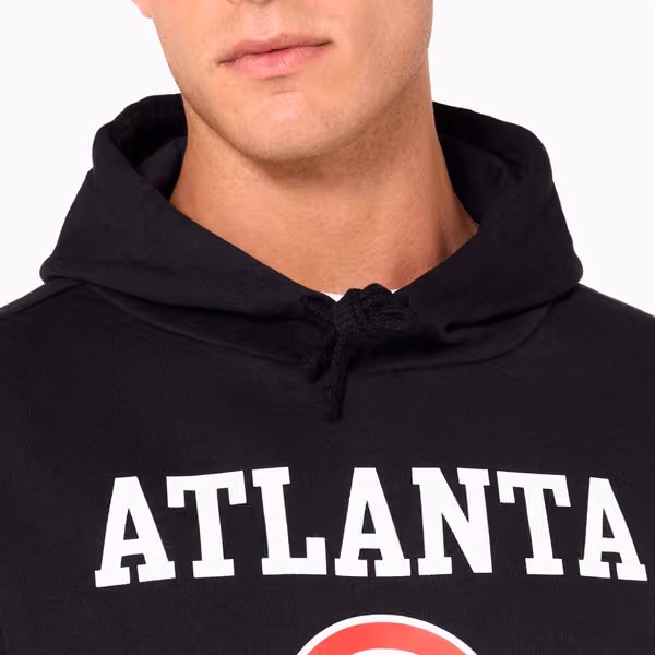 Atlanta Hawks Team Logo Hoodie NBA Sweatshirt Black view 6